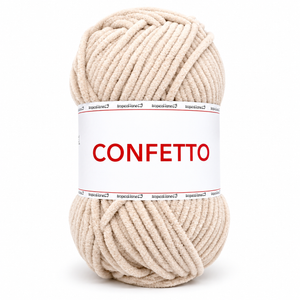 Ciniglia CONFETTO - Tropical Lane - Colore: 22 - BEIGE - by LacariaRicami.Store