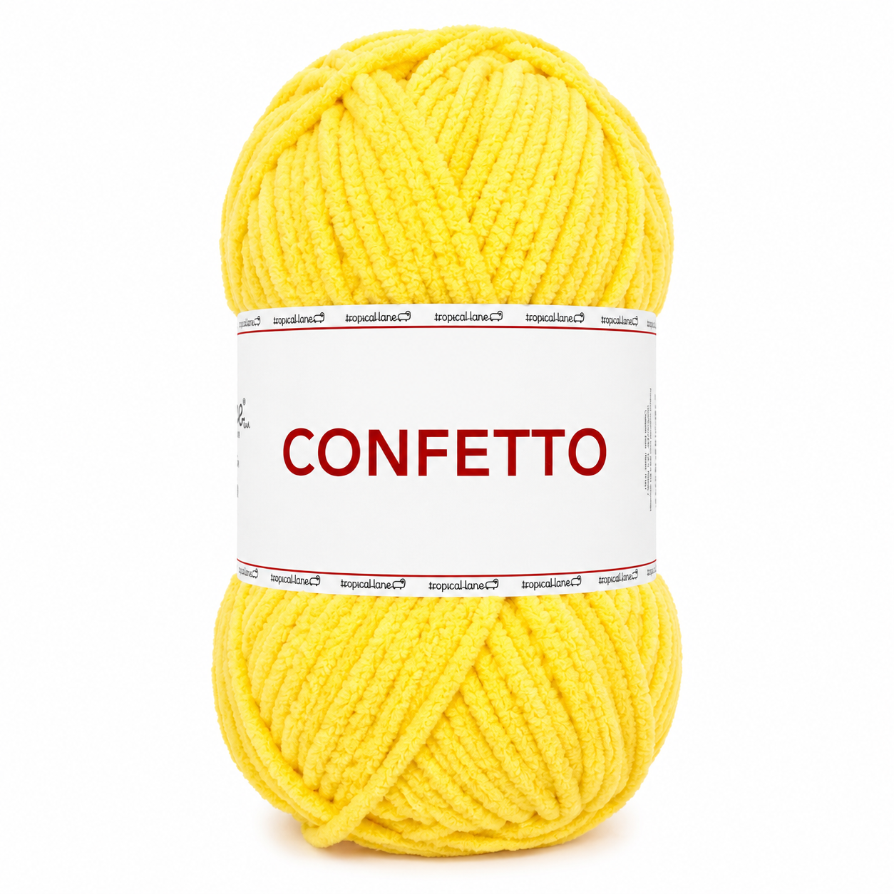 Ciniglia CONFETTO - Tropical Lane - Colore: 29 - GIALLO - by LacariaRicami.Store