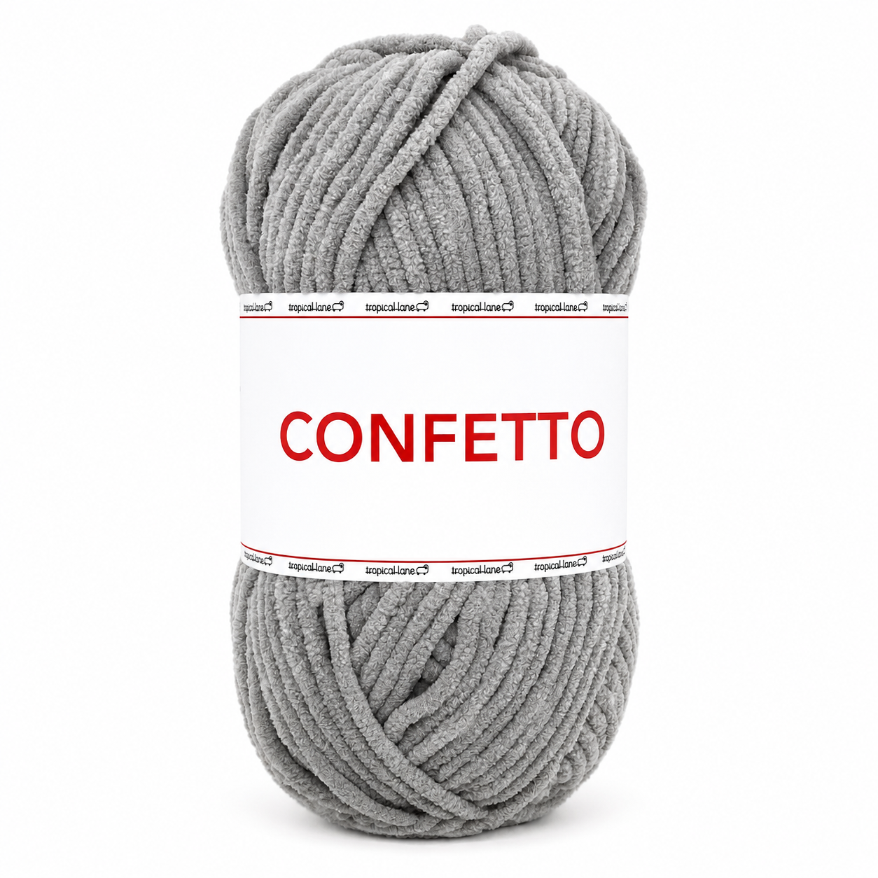 Ciniglia CONFETTO - Tropical Lane - Colore: 31 - GRIGIO - by LacariaRicami.Store