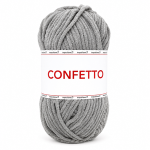 Ciniglia CONFETTO - Tropical Lane - Colore: 31 - GRIGIO - by LacariaRicami.Store