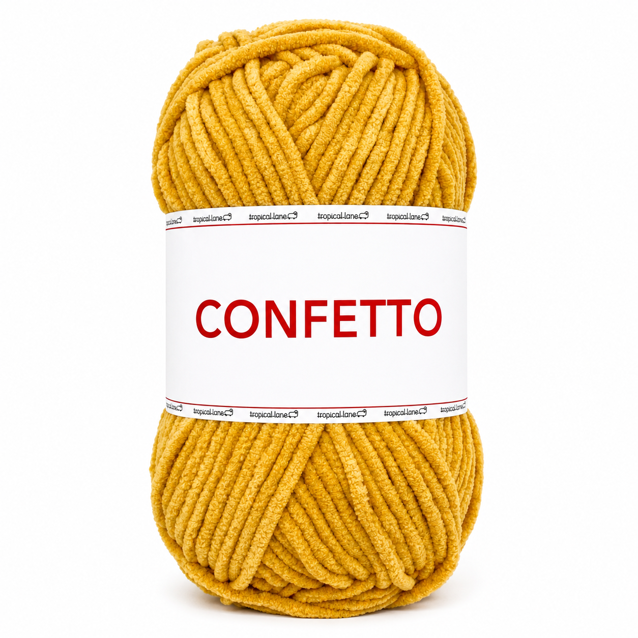 Ciniglia CONFETTO - Tropical Lane - Colore: 37 - SENAPE - by LacariaRicami.Store