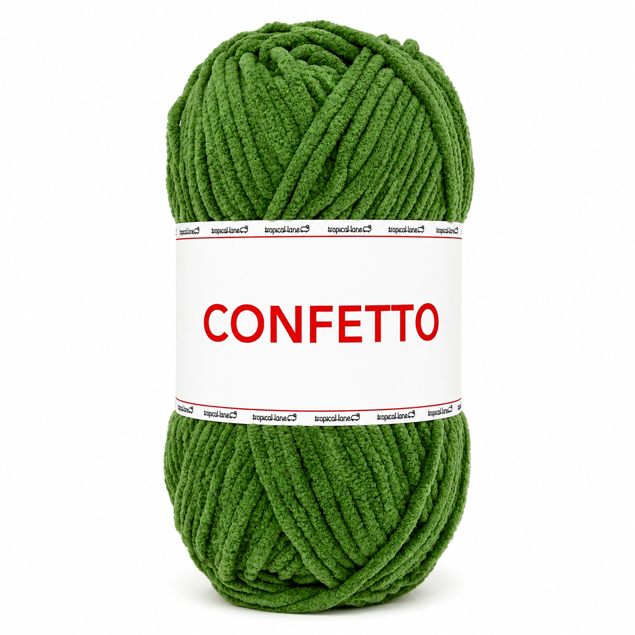 Ciniglia CONFETTO - Tropical Lane - Colore: 38 - VERDE - by LacariaRicami.Store