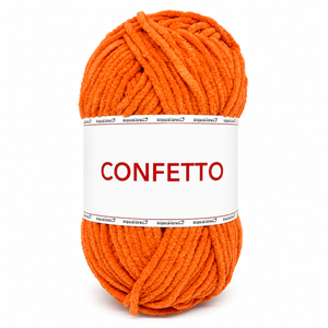 Ciniglia CONFETTO - Tropical Lane - Colore: 41 - ARANCIONE - by LacariaRicami.Store