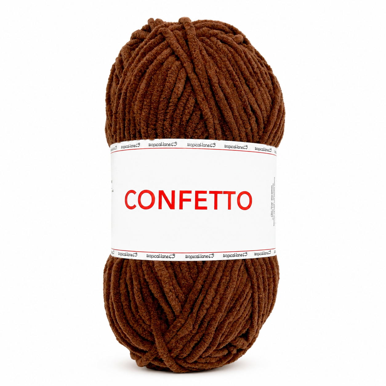 Ciniglia CONFETTO - Tropical Lane - Colore: 43 - MARRONE - by LacariaRicami.Store