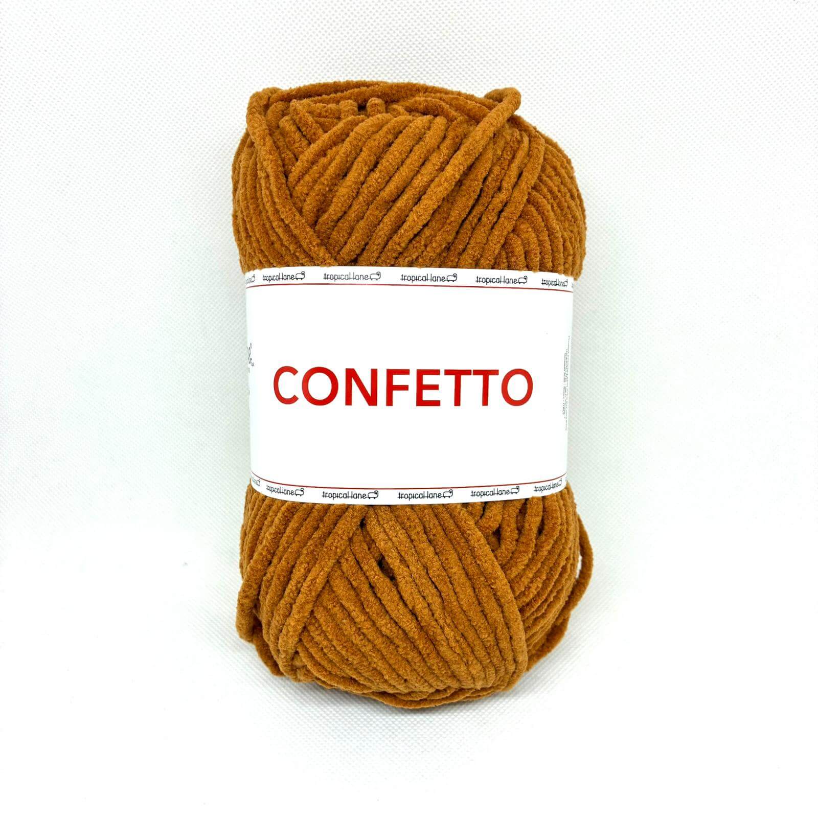 Ciniglia CONFETTO - Tropical Lane - Colore: 47 - MARRONE - by LacariaRicami.Store