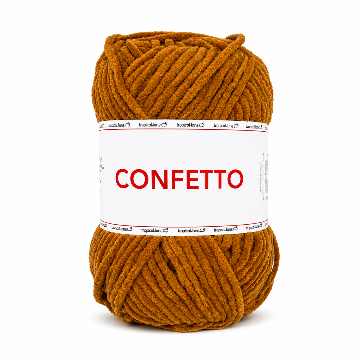 Ciniglia CONFETTO - Tropical Lane - Colore: 47 - MARRONE - by LacariaRicami.Store