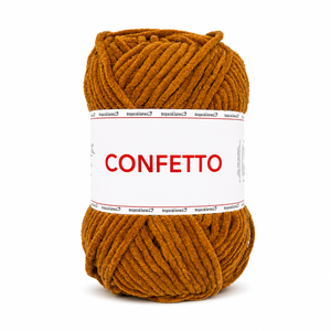 Ciniglia CONFETTO - Tropical Lane - Colore: 47 - MARRONE - by LacariaRicami.Store