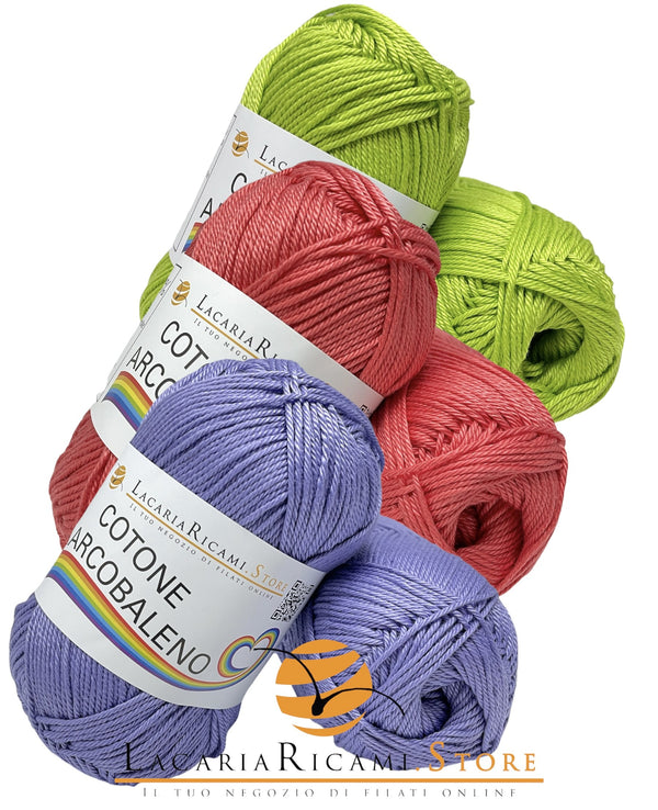 Cotone ARCOBALENO - LacariaRicami.Store