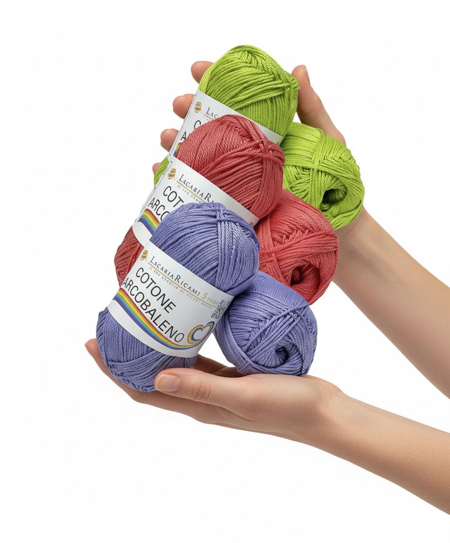 Cotone ARCOBALENO - LacariaRicami.Store