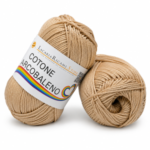 Cotone ARCOBALENO - LacariaRicami.Store - Colore: 04 - BEIGE - by LacariaRicami.Store