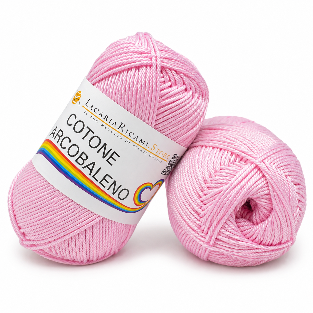 Cotone ARCOBALENO - LacariaRicami.Store - Colore: 06 - ROSA CHIARO - by LacariaRicami.Store