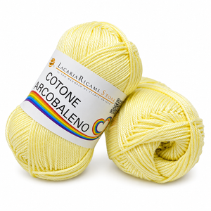 Cotone ARCOBALENO - LacariaRicami.Store - Colore: 10 - GIALLINO - by LacariaRicami.Store