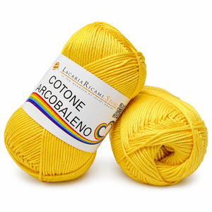 Cotone ARCOBALENO - LacariaRicami.Store - Colore: 11 - GIALLO - by LacariaRicami.Store