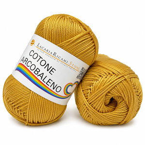 Cotone ARCOBALENO - LacariaRicami.Store - Colore: 12 - SENAPE - by LacariaRicami.Store