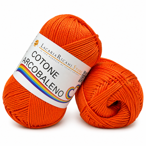 Cotone ARCOBALENO - LacariaRicami.Store - Colore: 14 - ARANCIONE - by LacariaRicami.Store