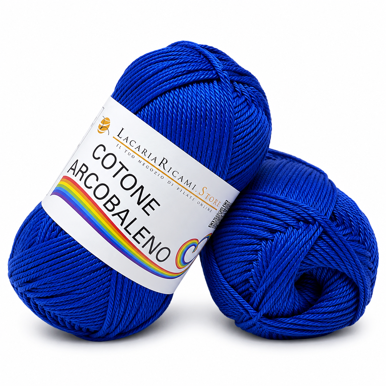 Cotone ARCOBALENO - LacariaRicami.Store - Colore: 18 - BLU - by LacariaRicami.Store