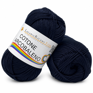 Cotone ARCOBALENO - LacariaRicami.Store - Colore: 19 - BLU NOTTE - by LacariaRicami.Store