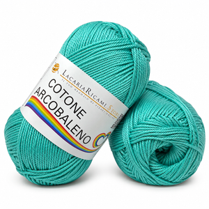 Cotone ARCOBALENO - LacariaRicami.Store - Colore: 22 - GIADA - by LacariaRicami.Store