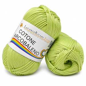 Cotone ARCOBALENO - LacariaRicami.Store - Colore: 24 - VERDE CHIARO - by LacariaRicami.Store