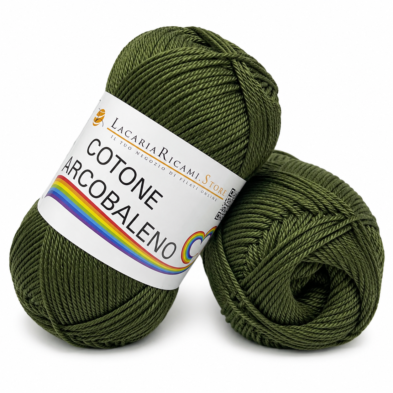 Cotone ARCOBALENO - LacariaRicami.Store - Colore: 26 - VERDE SCURO - by LacariaRicami.Store