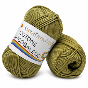 Cotone ARCOBALENO - LacariaRicami.Store - Colore: 28 - VERDE MILITARE - by LacariaRicami.Store