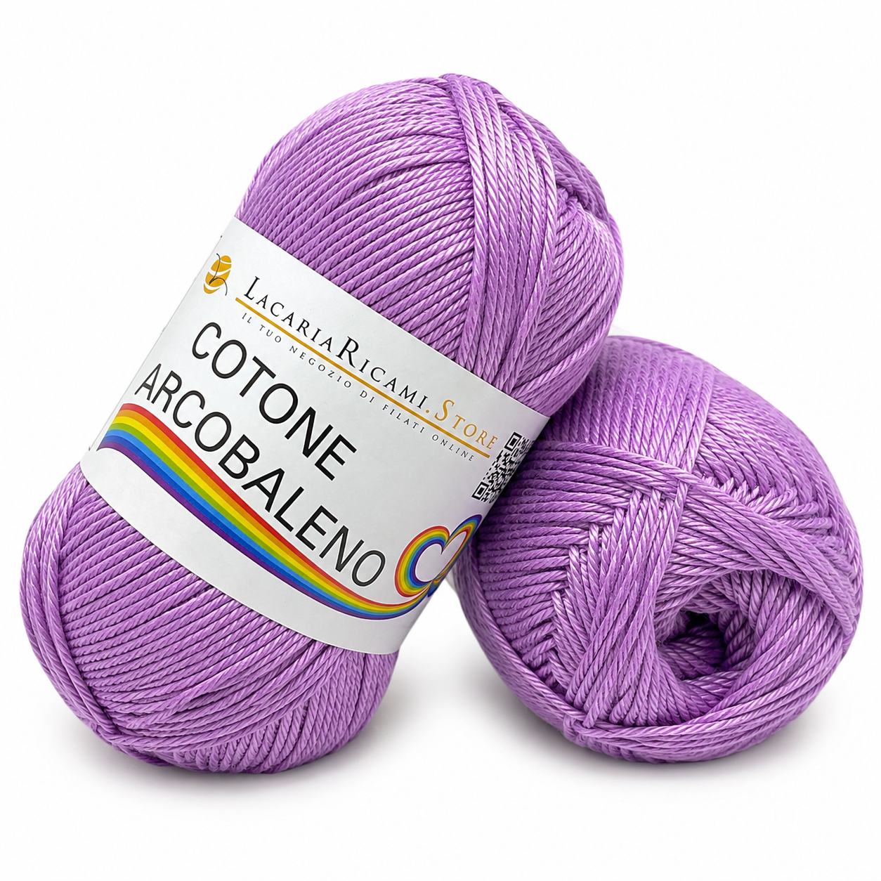 Cotone ARCOBALENO - LacariaRicami.Store - Colore: 37 - VIOLETTO - by LacariaRicami.Store