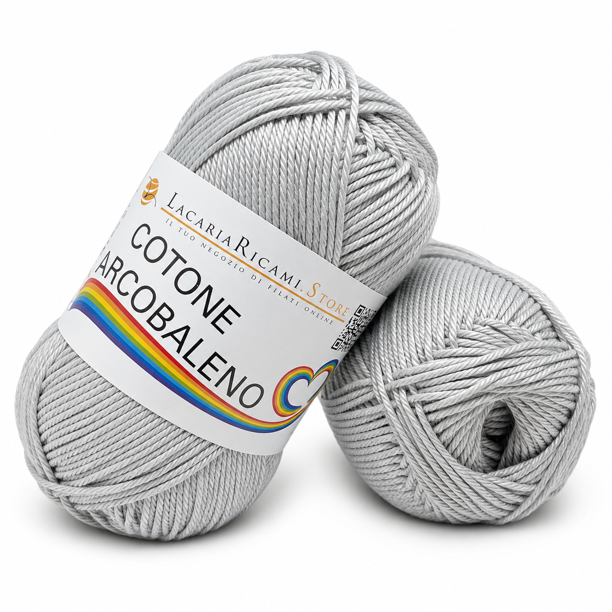 Cotone ARCOBALENO - LacariaRicami.Store - Colore: 38 - GRIGIO PERLA - by LacariaRicami.Store