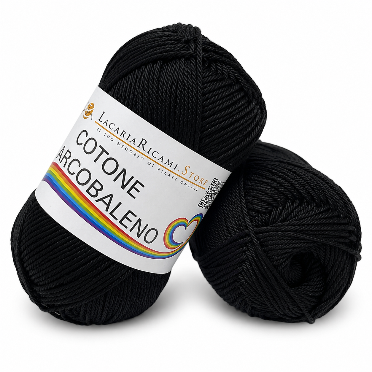 Cotone ARCOBALENO - LacariaRicami.Store - Colore: 40 - NERO - by LacariaRicami.Store
