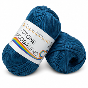 Cotone ARCOBALENO - LacariaRicami.Store - Colore: 45 - BLU PETROLIO - by LacariaRicami.Store