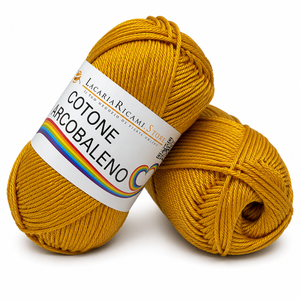 Cotone ARCOBALENO - LacariaRicami.Store - Colore: 48 - GIALLO ORO - by LacariaRicami.Store