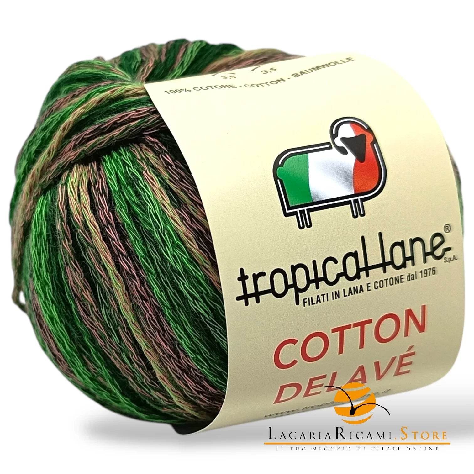 Cotone COTTON DELAVE' - Tropical Lane - - LacariaRicami.Store