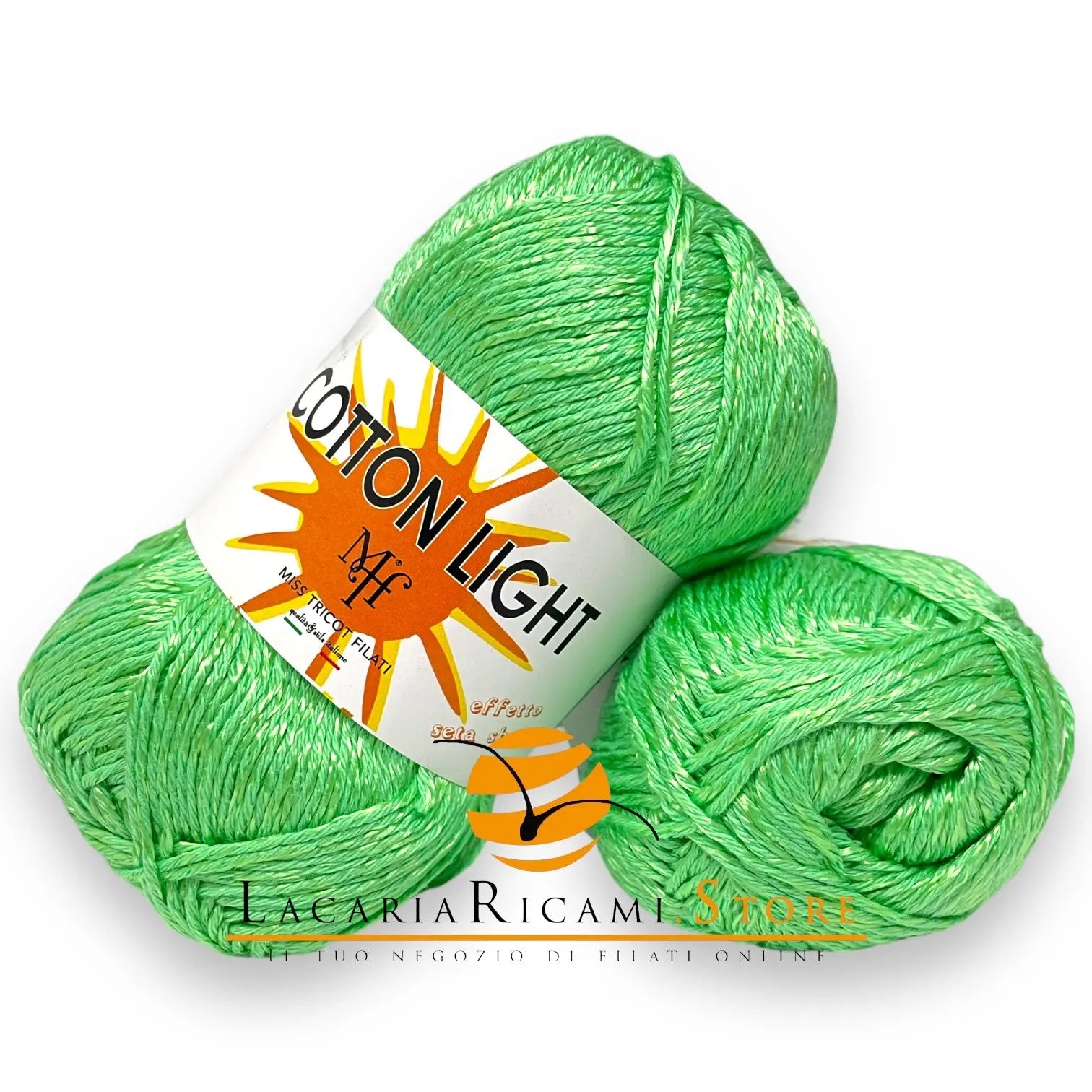 COTONE Cotton Light "Effetto Seta" - Miss Tricot Filati 19 - VERDE