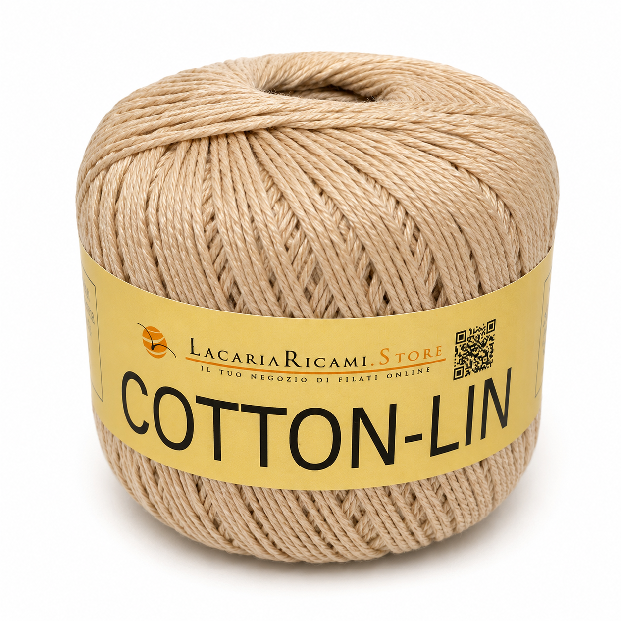 COTONE-LINO Cotton-Lin - LacariaRicami.Store - Colore: 04 - CREMA - by LacariaRicami.Store