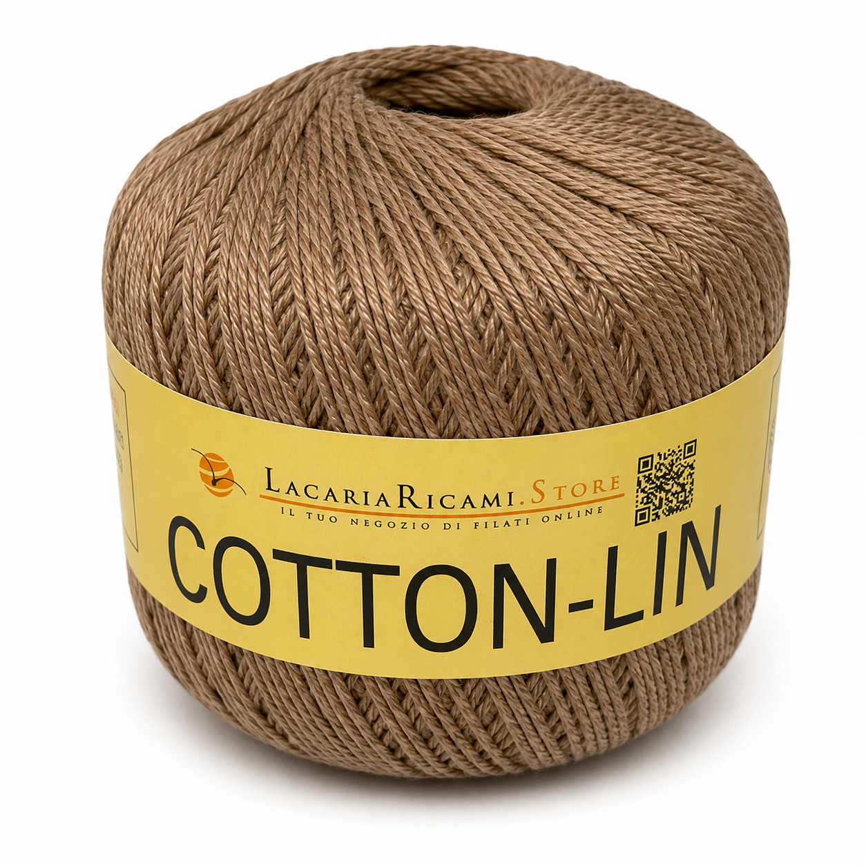 COTONE-LINO Cotton-Lin - LacariaRicami.Store - Colore: 05 - MARRONE - by LacariaRicami.Store