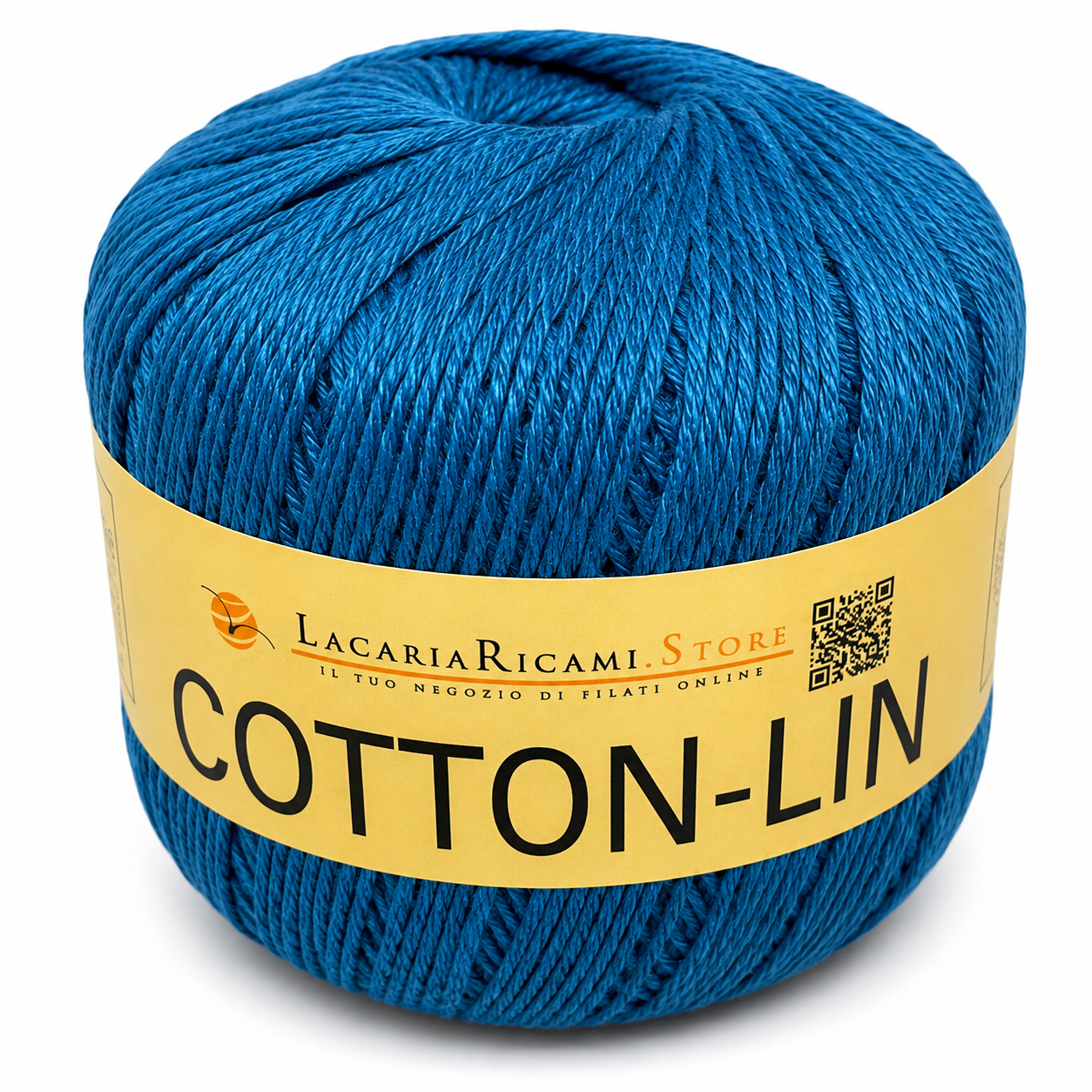 COTONE-LINO Cotton-Lin - LacariaRicami.Store - Colore: 13 - BLU JEANS - by LacariaRicami.Store