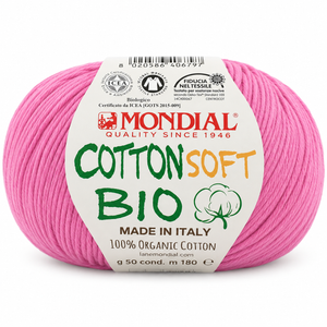 Cotone COTTON SOFT BIO - MONDIAL - Colore: 142 - FUCSIA - by LacariaRicami.Store