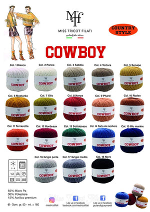 CORDINO CowBoy – Miss Tricot Filati - - LacariaRicami.Store