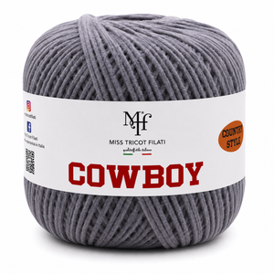 CORDINO CowBoy – Miss Tricot Filati - Colore: 17 - GRIGIO MEDIO - by LacariaRicami.Store