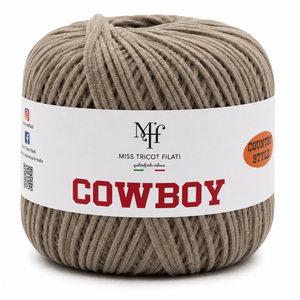CORDINO CowBoy – Miss Tricot Filati - Colore: 04 - TORTORA - by LacariaRicami.Store