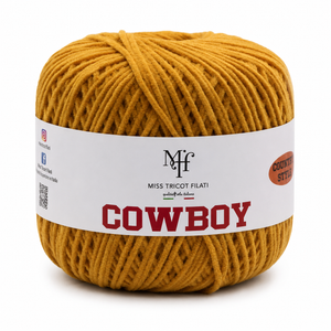 CORDINO CowBoy – Miss Tricot Filati - Colore: 06 - MOSTARDA - by LacariaRicami.Store