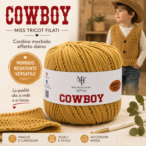 CORDINO CowBoy – Miss Tricot Filati - Colore: - by LacariaRicami.Store