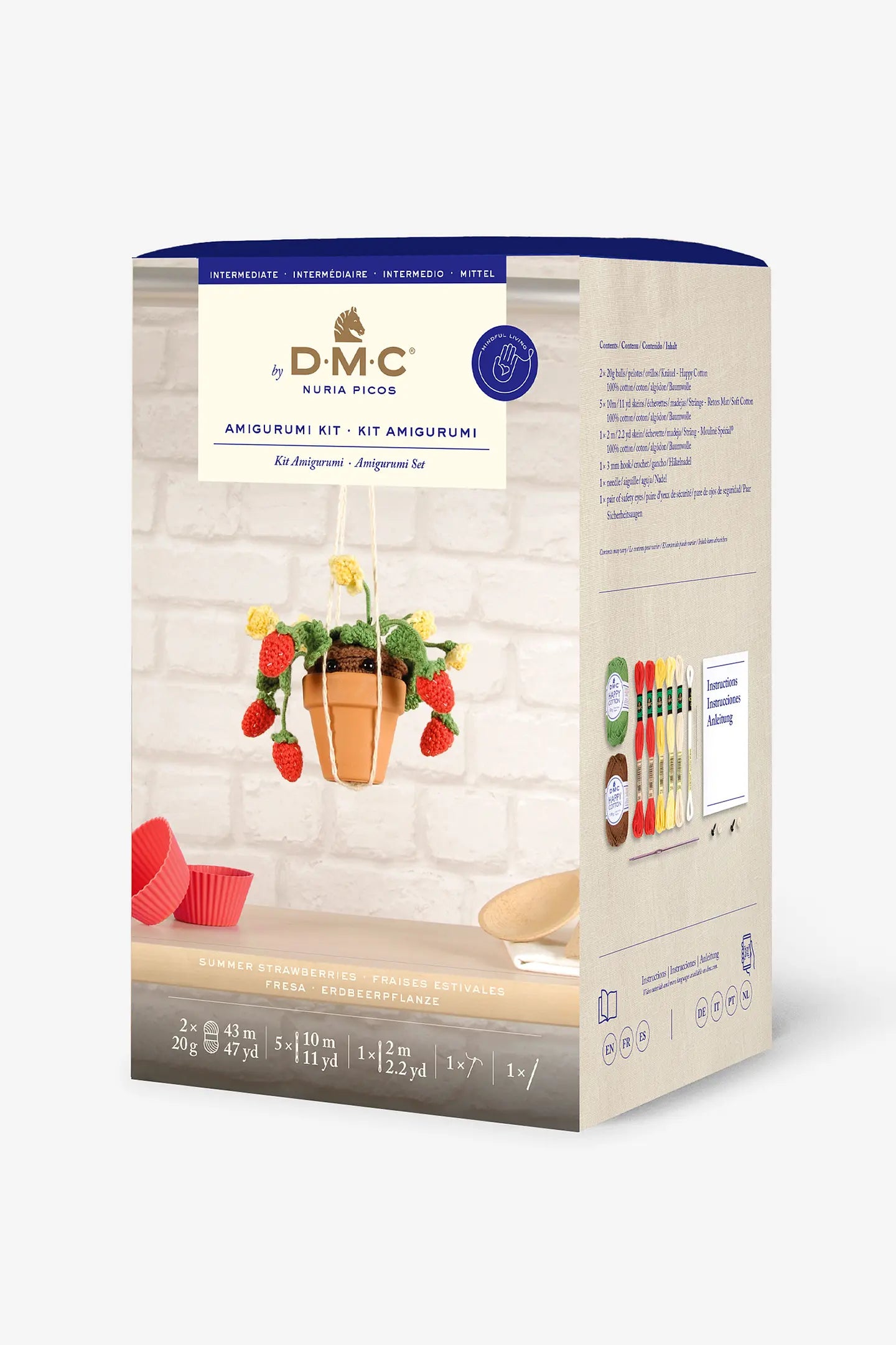 KIT Amigurumi FRAGOLE ESTIVE di Nuria Picos - DMC - - LacariaRicami.Store