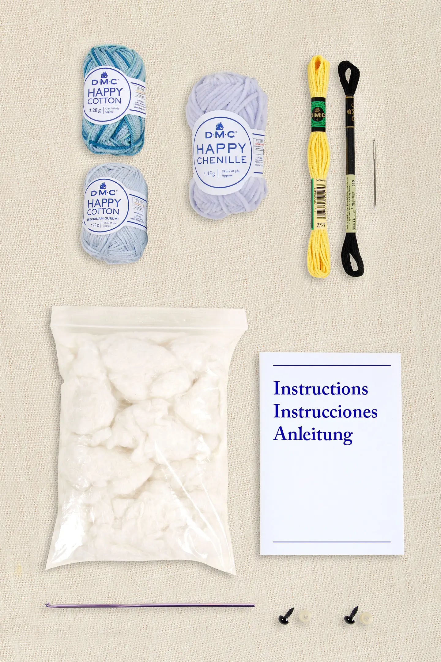 KIT Amigurumi Lumaca Sciatrice Intermedio - DMC - LacariaRicami.Store