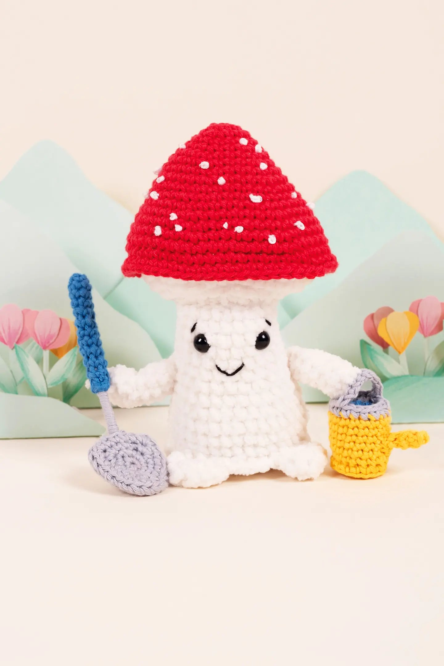 KIT Amigurumi Fungo giardiniere di Joanna Hateley - DMC - - LacariaRicami.Store
