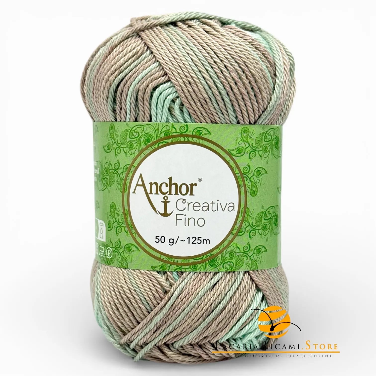Cotone CREATIVA FINO MULTICOLOUR - ANCHOR - 00906 - CREMA BEIGE MIX - LacariaRicami.Store