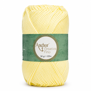 Cotone CREATIVA FINO - ANCHOR - Colore: 0100 - MIMOSA - by LacariaRicami.Store