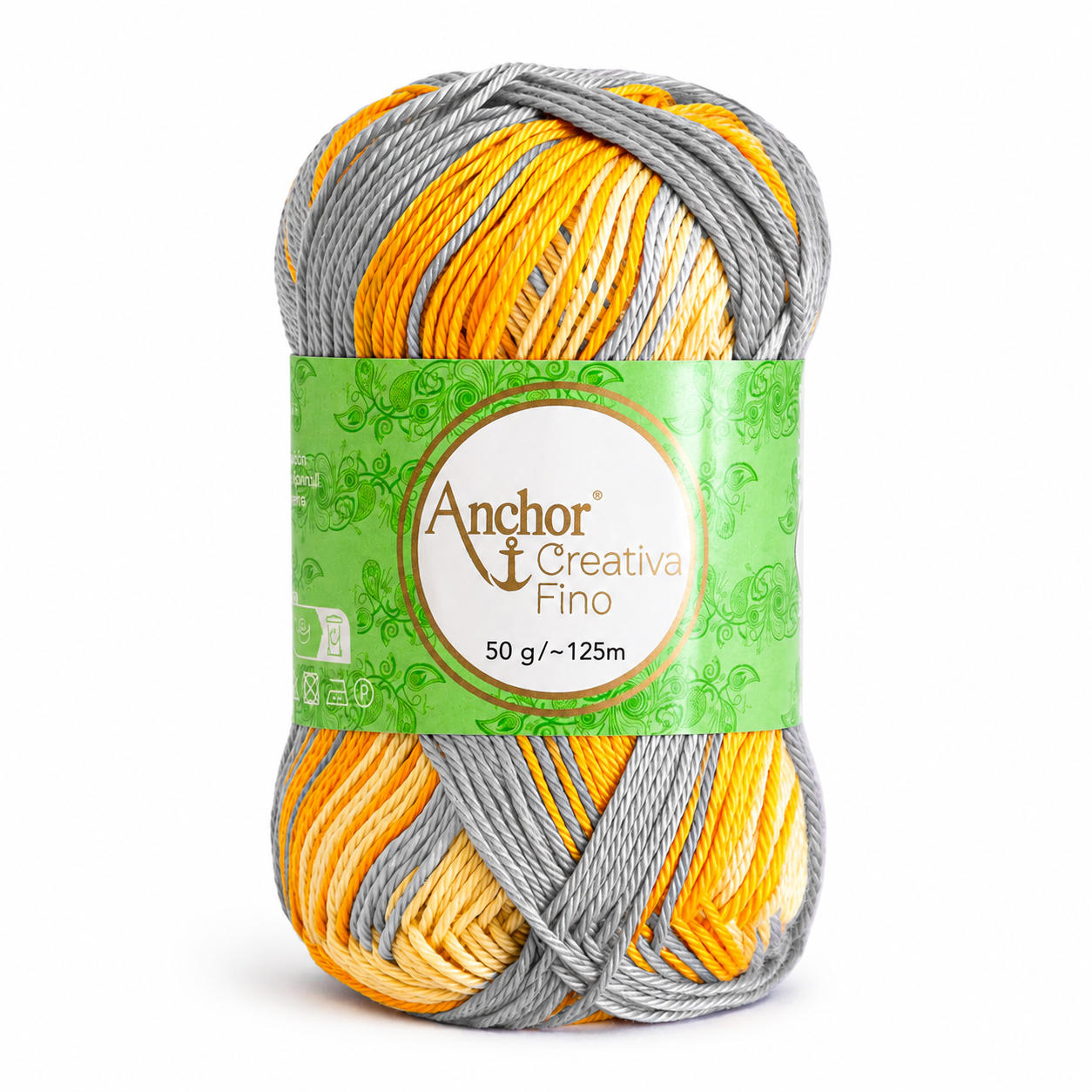 Cotone CREATIVA FINO MULTICOLOUR - ANCHOR - Colore: 0903 - GIALLO GRIGIO MIX - by LacariaRicami.Store