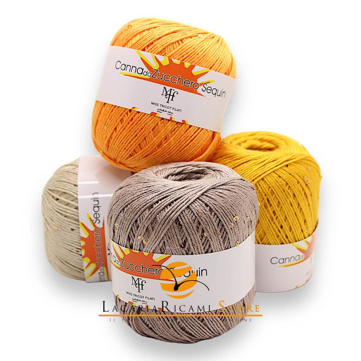 Viscosa CANNA DA ZUCCHERO SEQUIN - Miss Tricot Filati - - LacariaRicami.Store