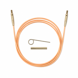 Ferri circolari Rose Gold Intercambiabili - DMC - Colore: Cavo per ferri intercambiabile - 100 cm - by LacariaRicami.Store