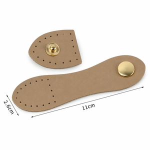Chiusura a Pressione in ecopelle cucibile per borse | MAF Accessories - Colore: 13072-04 - BEIGE - by LacariaRicami.Store